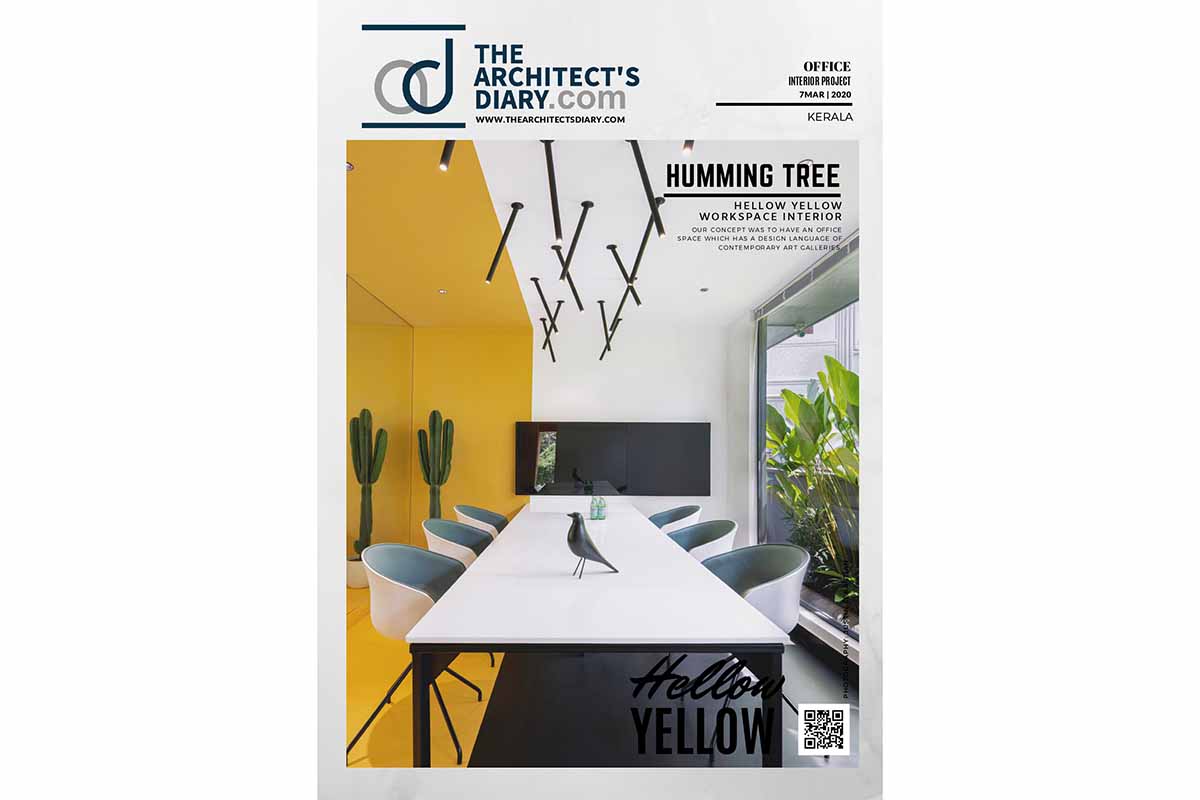 Hello Yellow Office Featured on ARCHITECTS DIARY.