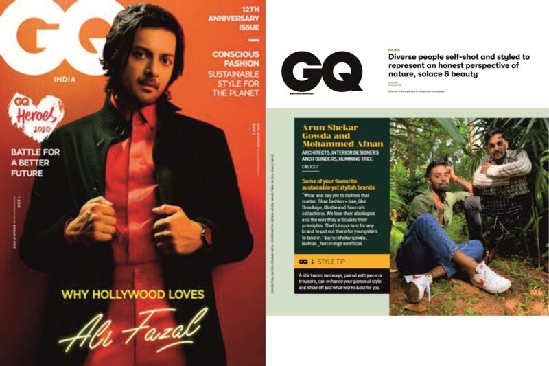 Afnan & Arun gets featured for style on GQ magazine